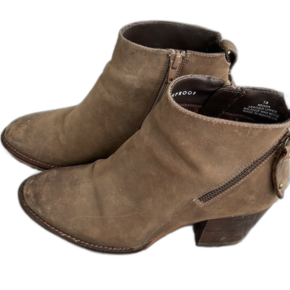 Blondo “Nivada” Waterproof Booties/Boots Taupe Size 7.5 - Picture 5 of 16